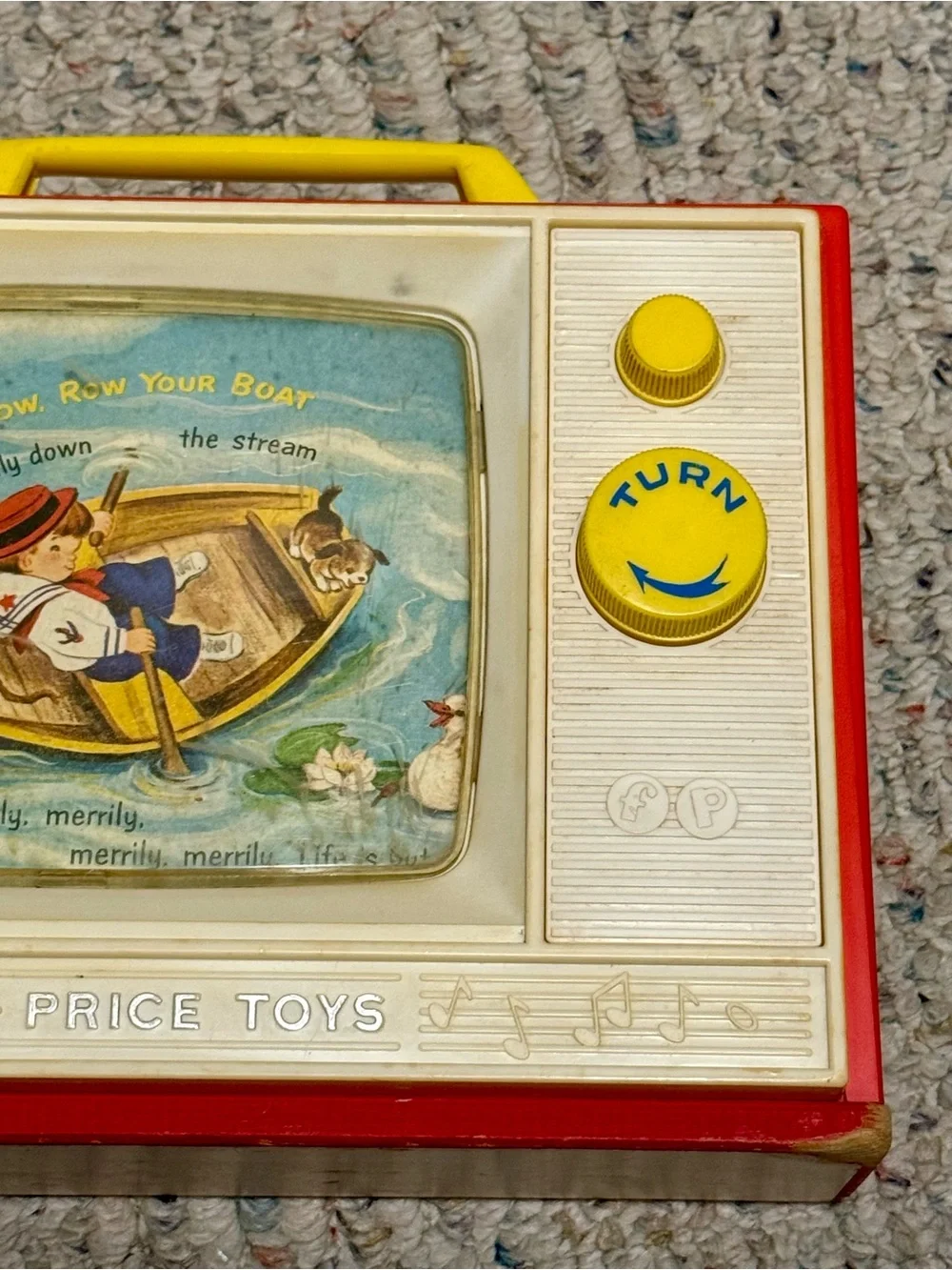 1966 Children Fisher-Price 2 Tunes songs TV   London Bridge, Row Row Boat-tested